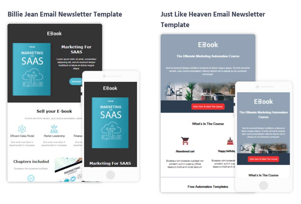 ebook newsletter email templates
