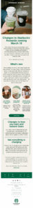 starbuck's campaign announcing a change in their rewards program