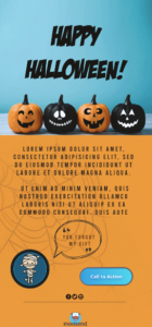 email marketing halloween template