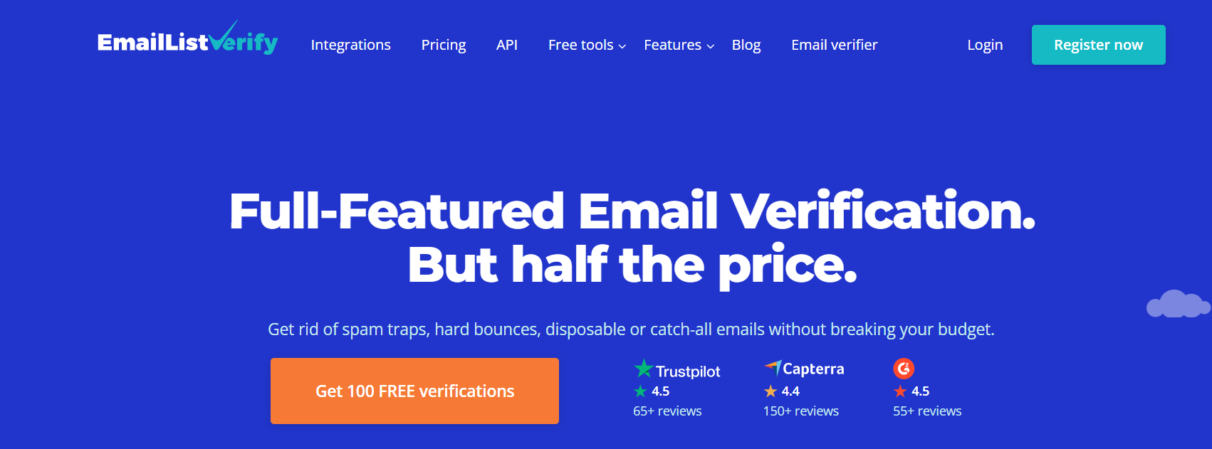emaillistverify homepage