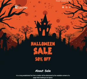 Halloween Horror VR Games Sale Email Template