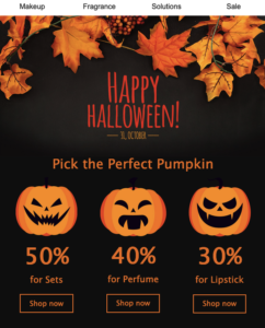 halloween sale email