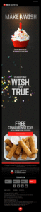 pizza hut's birthday offer email