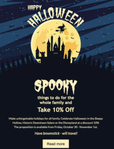 Halloween Horror VR Games Sale Email Template