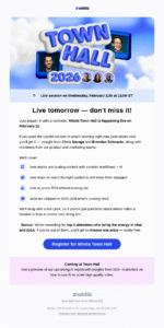 wistia's email event reminder email