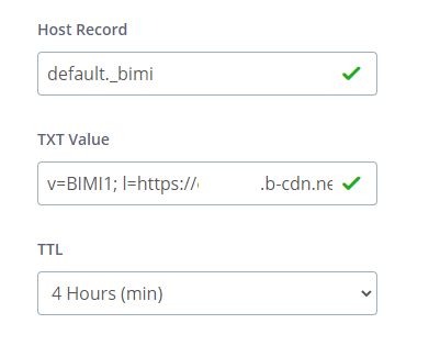 bimi value display