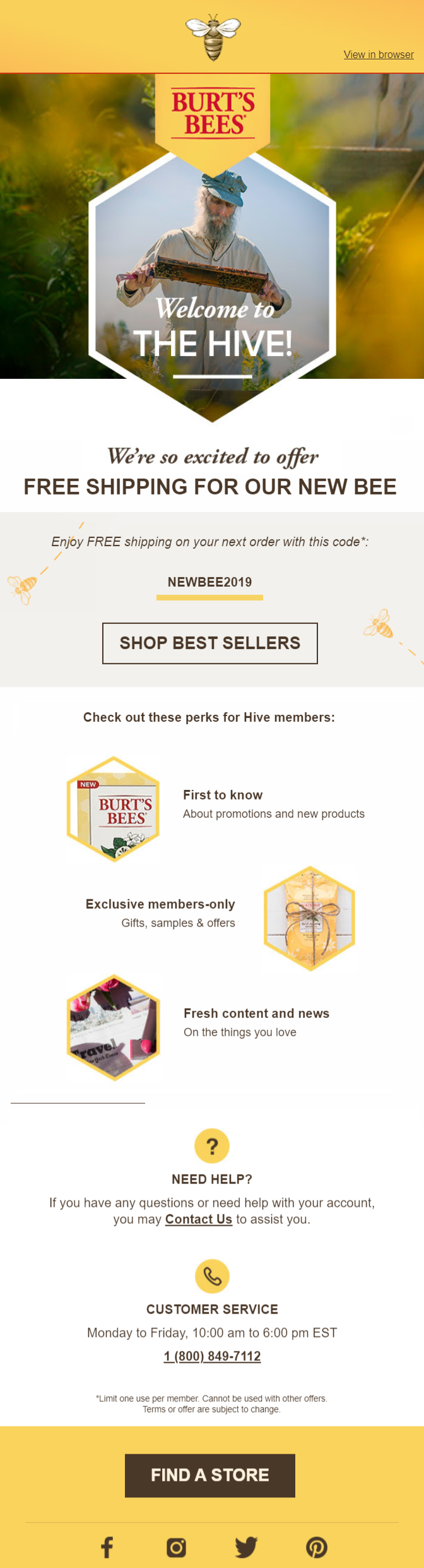 Gift Card - Email Marketing Examples for eCommerce