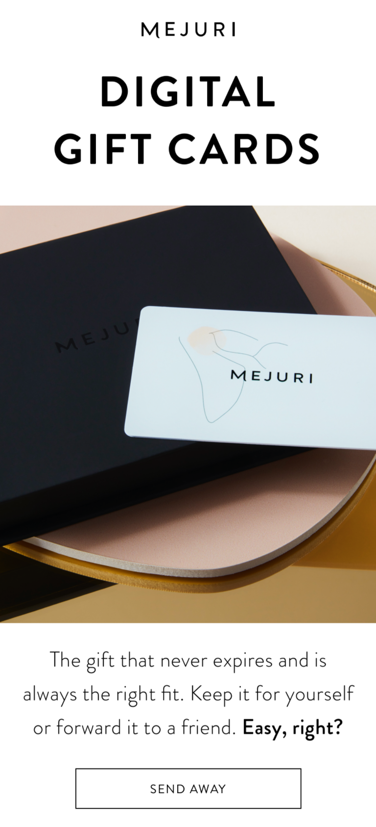 mejuri holiday campaign example