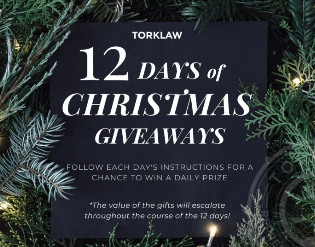 Christmas giveaway example by Torklaw