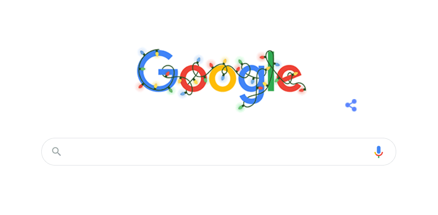 Christmas logo by Google