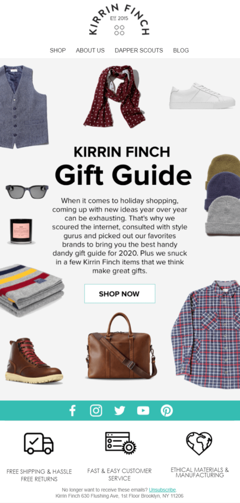 Kirrin Finch email example
