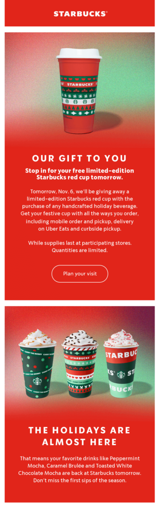 Starbucks seasonal design