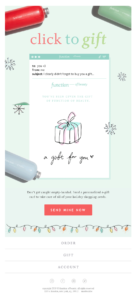 Christmas Function of Beauty email example