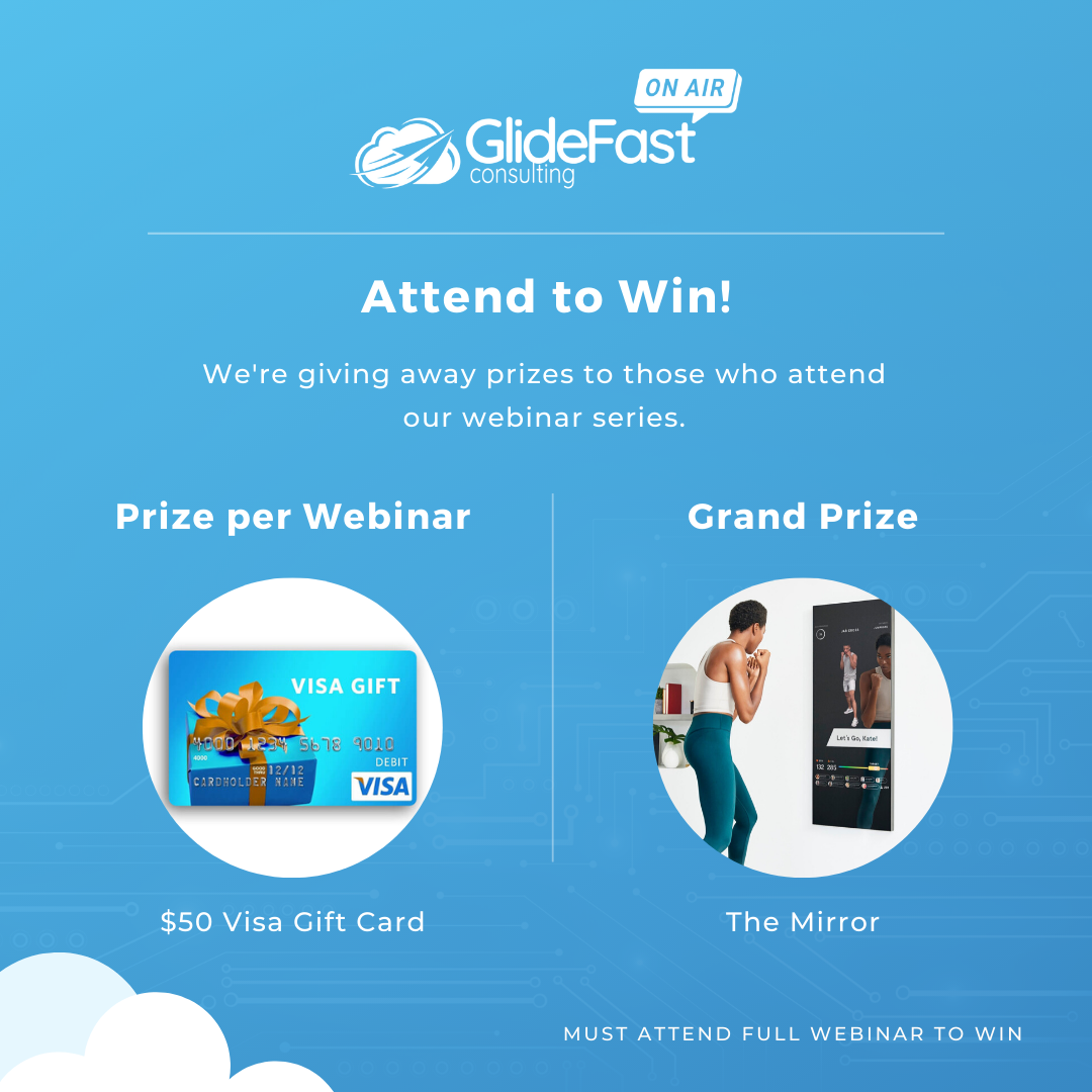 glidefast webinar marketing prize by glidefast