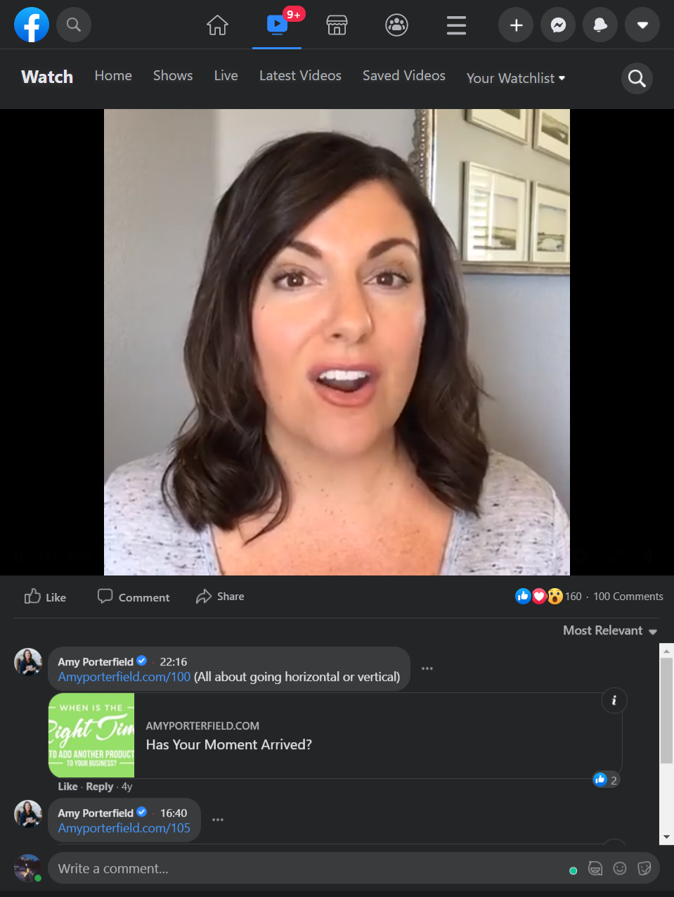 facebook live event by amy porterfield