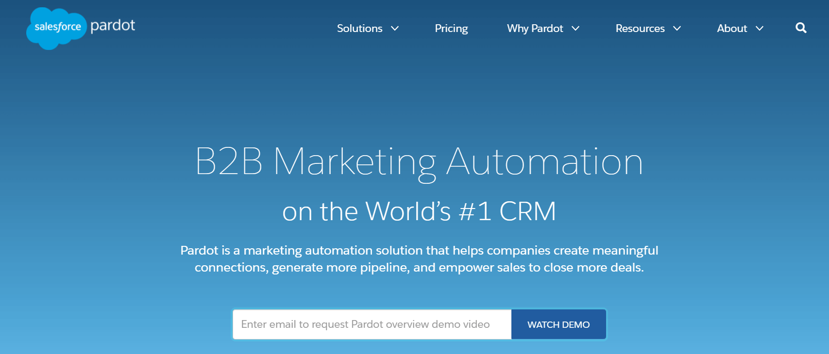 Salesforce Pardot marketing automation software