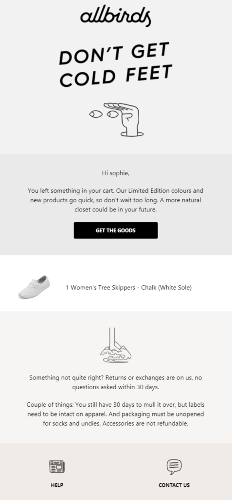 Abandoned cart email examples and 6 ways to reduce them