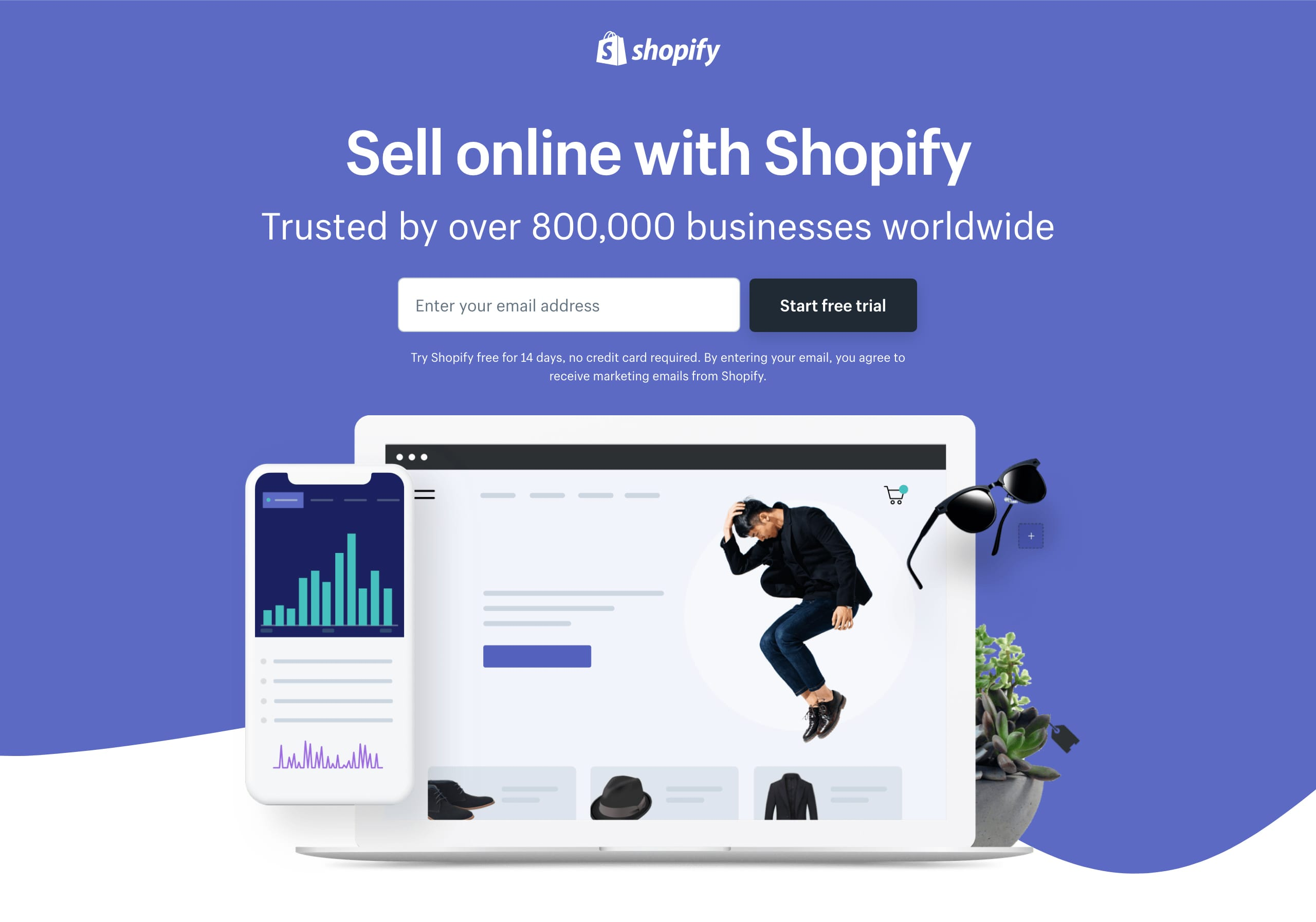 shopify old landing page