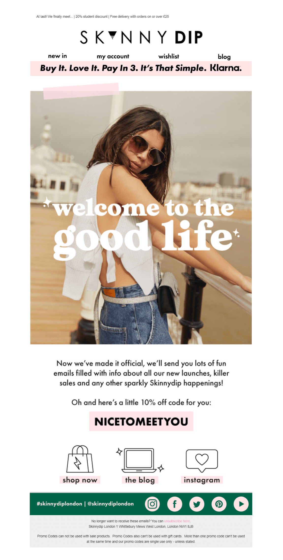 skinny dip b2c campaign