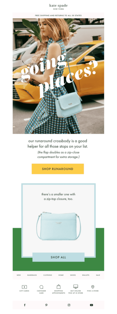 Kate Spade newsletter