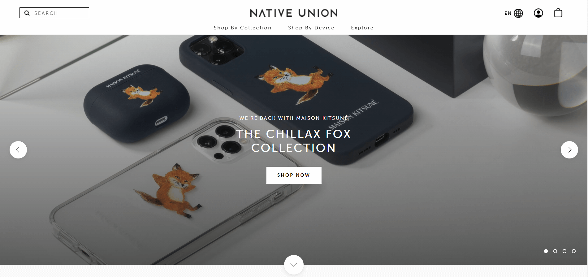 Native Union website homepage