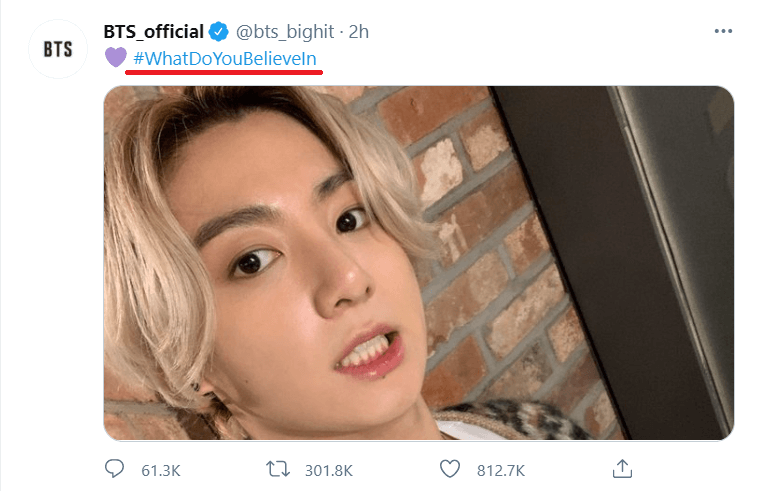 bighit rebranding social media post