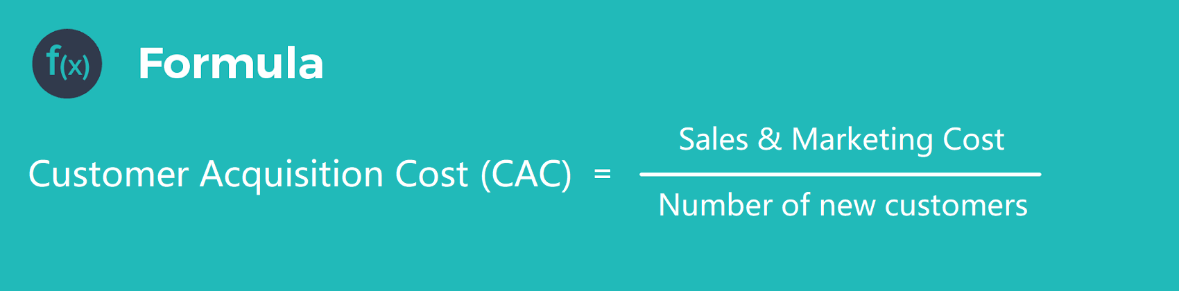 customer acquisition cost formula