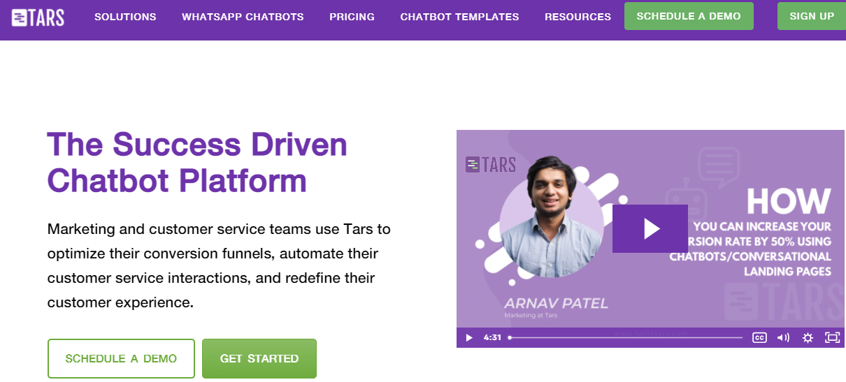 tars marketing automation platform
