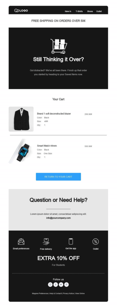 12 Brilliant Abandoned Cart Email Templates For 2023 12 Brilliant Abandoned Cart Email Templates For 2023