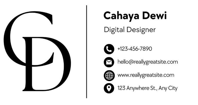 minimalist email signature template by Canva