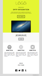 feature product newsletter template