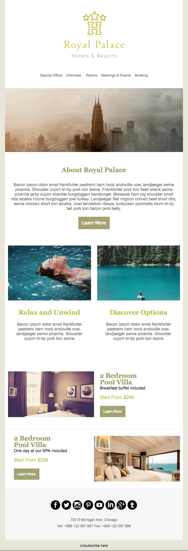 10 Exotic Hospitality And Travel Email Newsletter Templates For Your Visitors 23