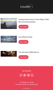 RSS newsletter template