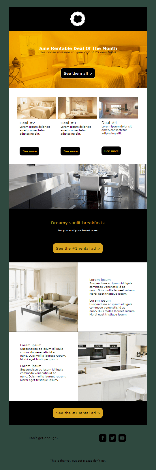 real estate newsletter design