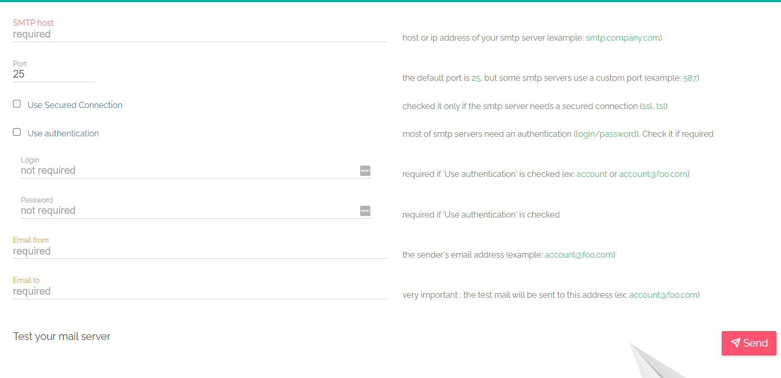 SMTPer testing tool