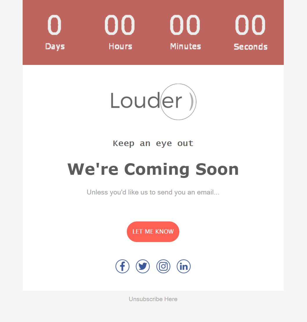 feature teaser email design