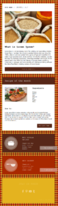 food blog newsletter template