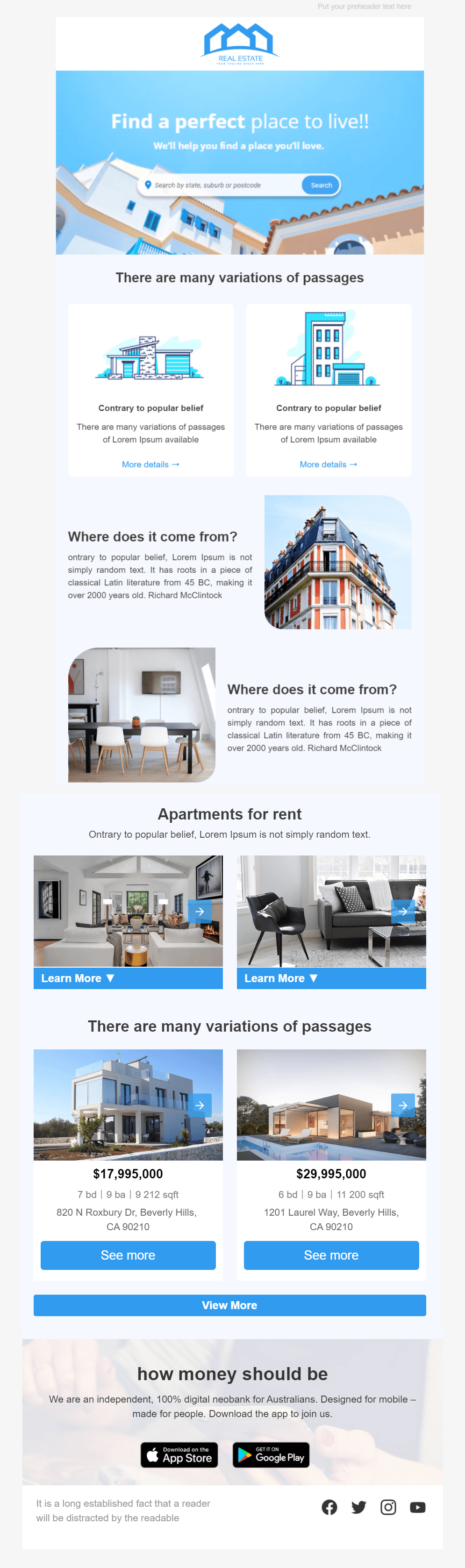 7 Responsive Real Estate Email Newsletter Templates To Promote Your