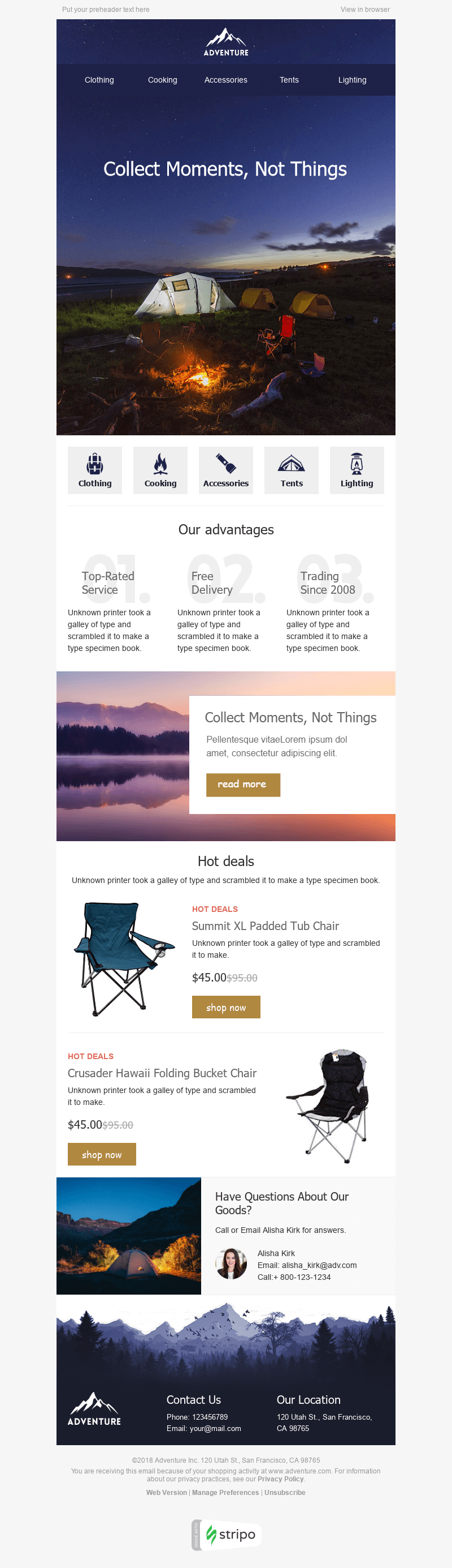 hospitality and travel email newsletter templates