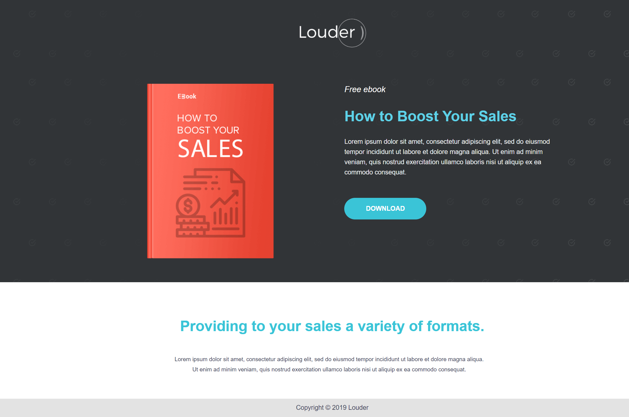 content promotion landing page templates