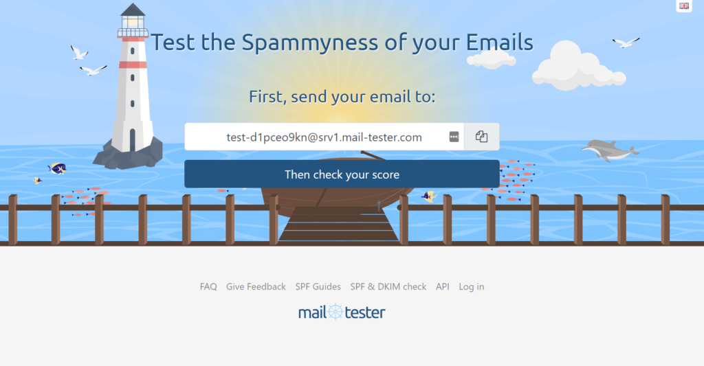 Mail tester email testing