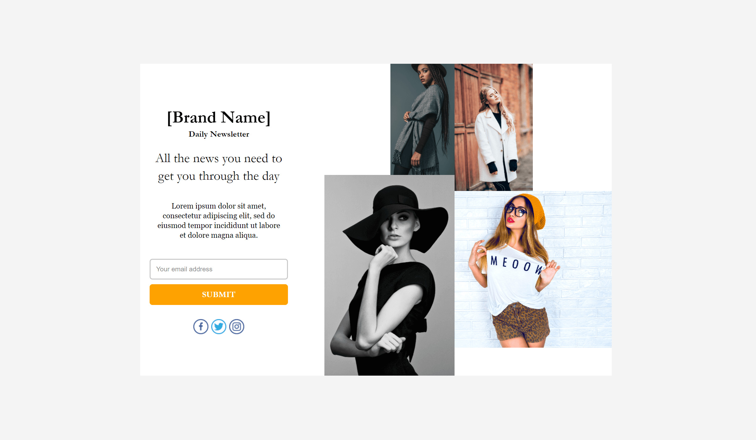 landing page premade design for lead gen