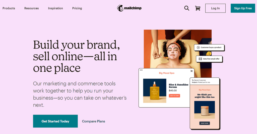 Mailchimp A/B testing tool