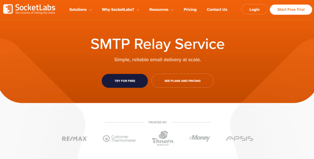 Socketlabs SMTP relay service