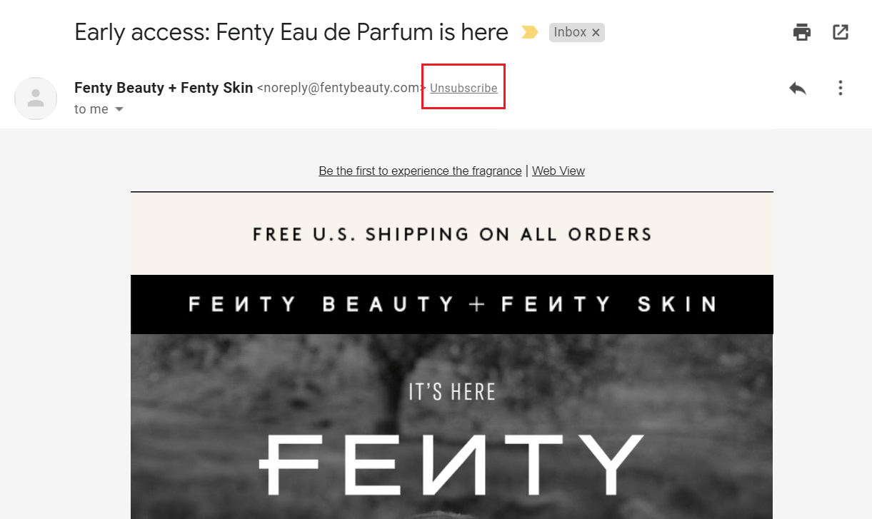 Fenty Beauty Email Marketing Strategy