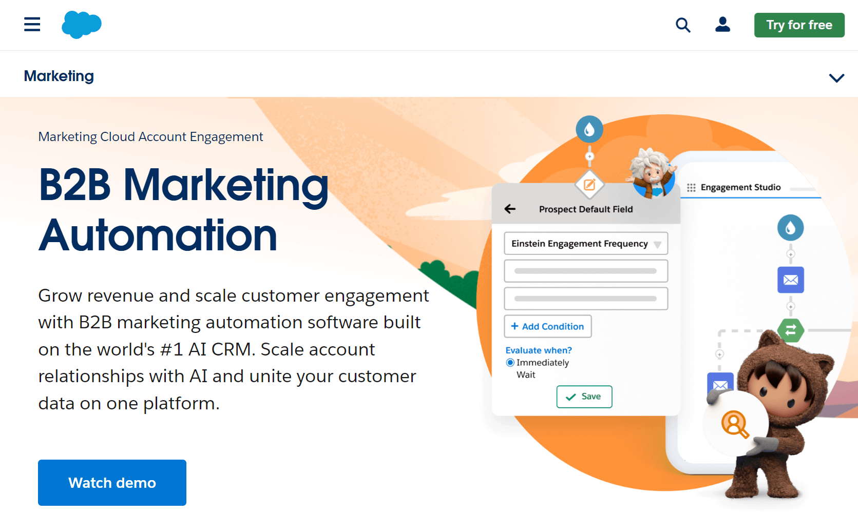 salesforce marketing cloud account engagement automation software