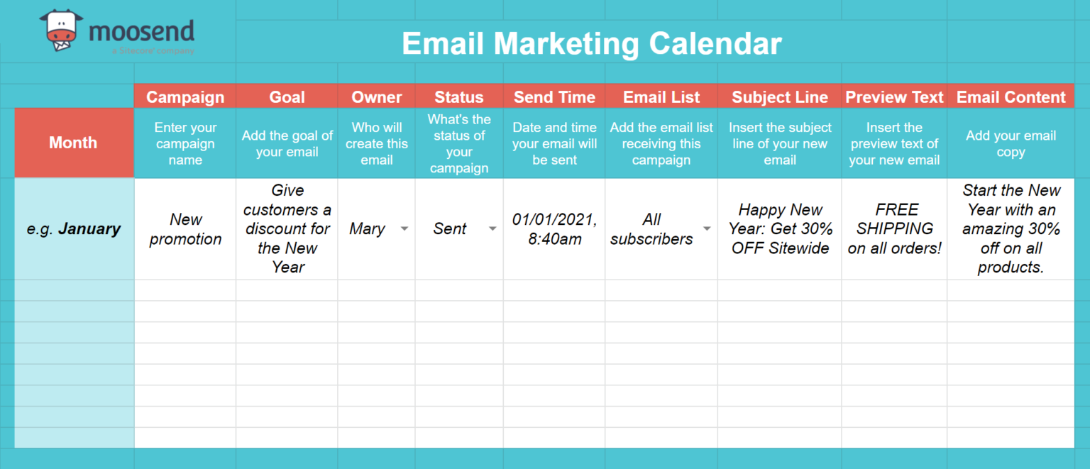 Email Marketing Calendar Guide For 2024 [+Template]