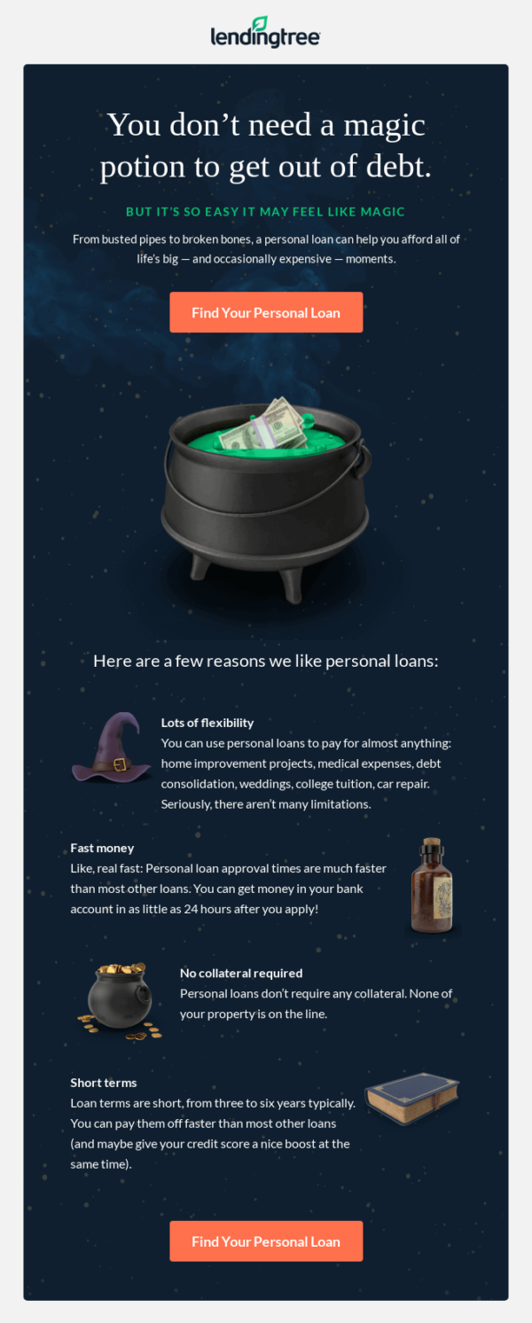 email campaign by LendingTree