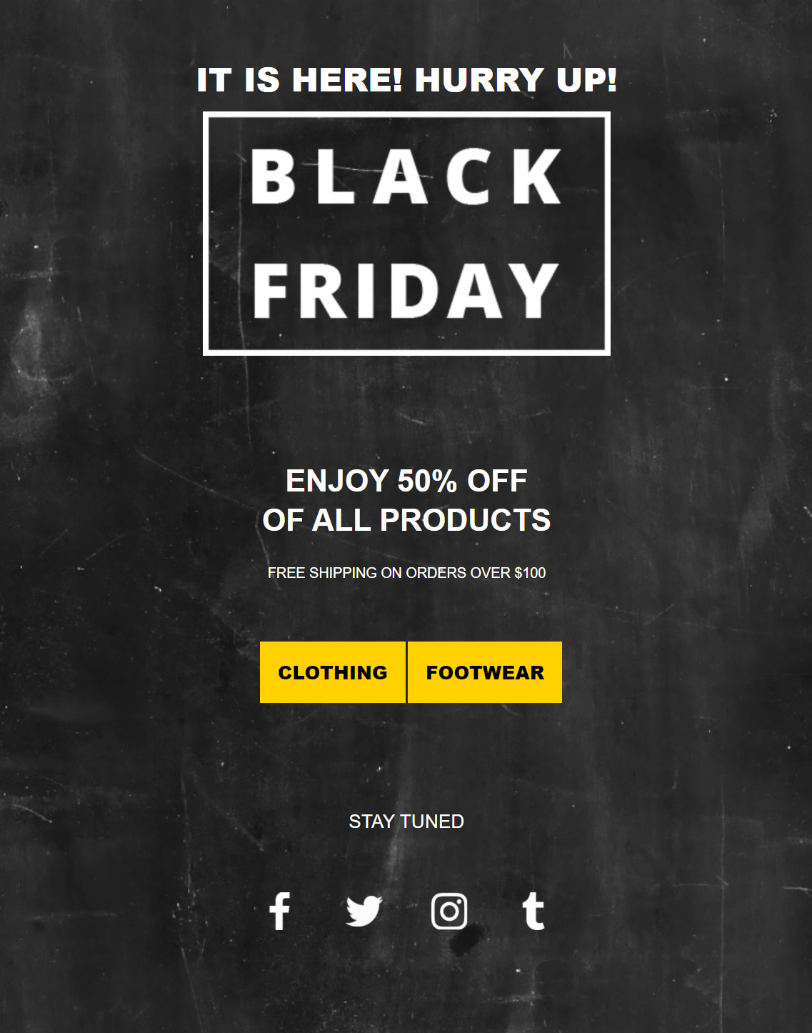 moosend black friday email template