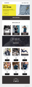 Moosend Black Friday newsletter template